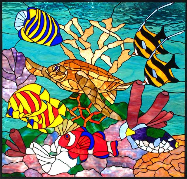 1000+ images about Stained Glass - Fish & Other Marine Life on